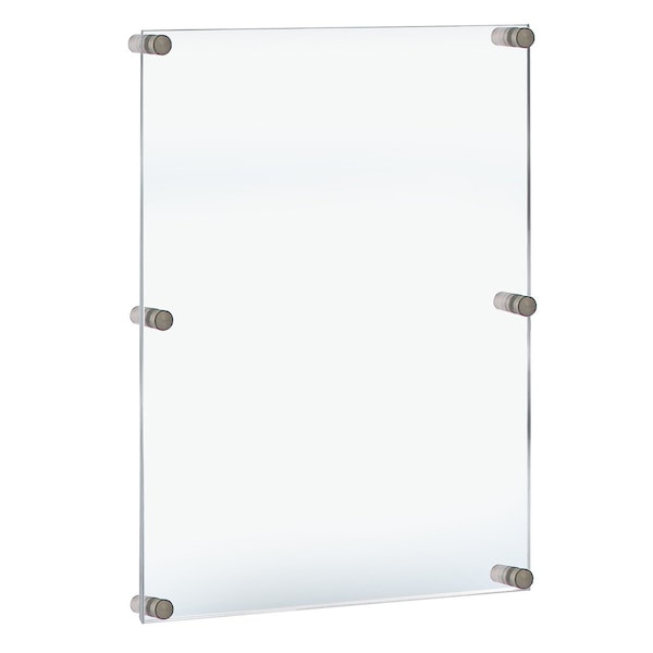 Standoff Sign Holder Frame Display Graphic Size: 24" x 36"